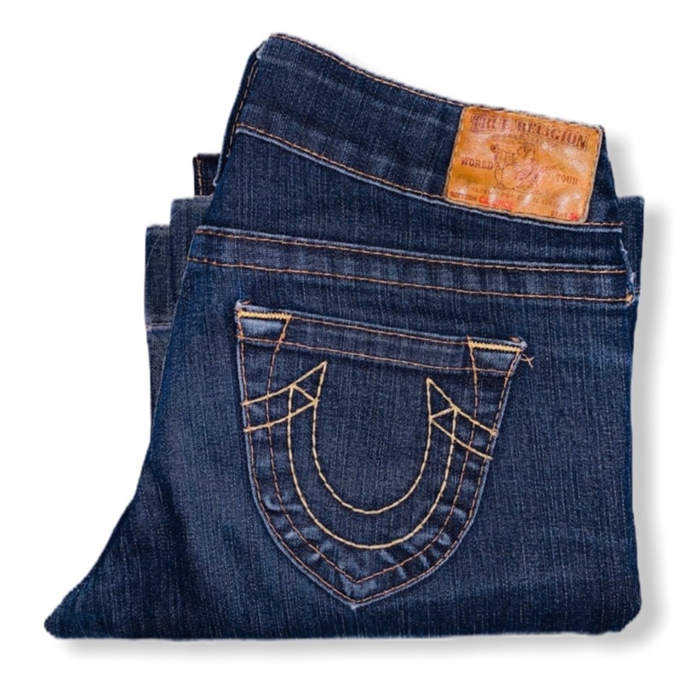 True Religion Medium Wash Flare Jean
